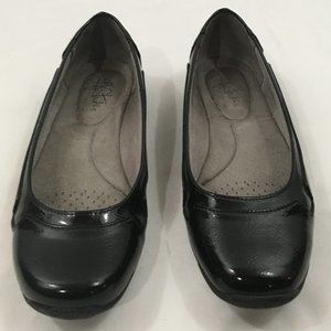 * LifeStride soft system ballet flats, delightful black minc, US 7.5M